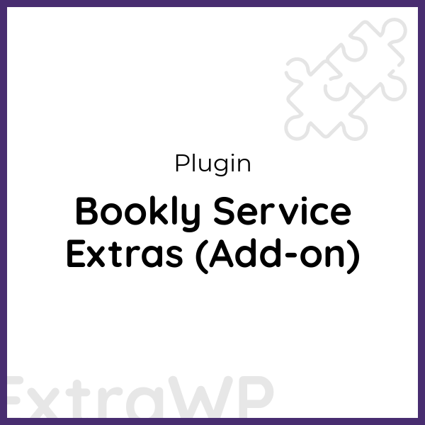 Bookly Service Extras (Add-on)