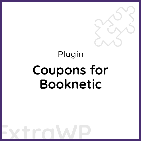 Coupons for Booknetic