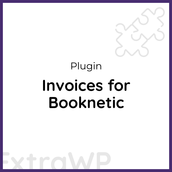 Invoices for Booknetic