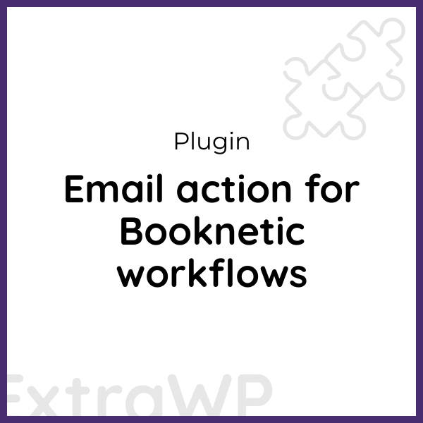 Email action for Booknetic workflows