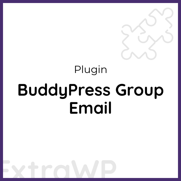 BuddyPress Group Email