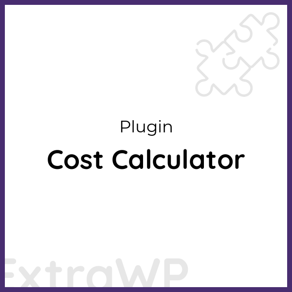 Cost Calculator