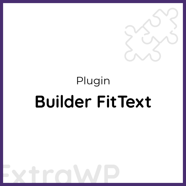 Builder FitText