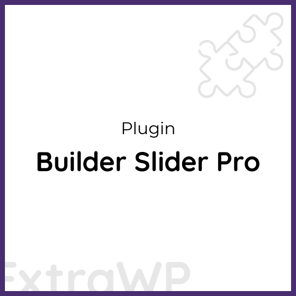 Builder Slider Pro