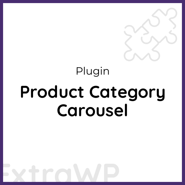 Product Category Carousel