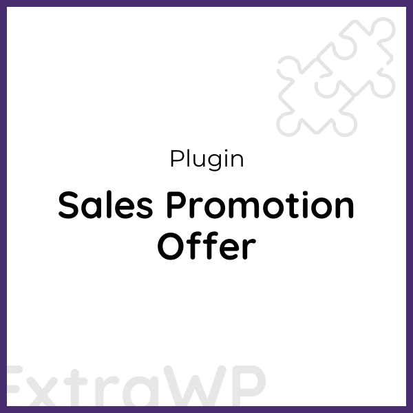 Sales Promotion Offer