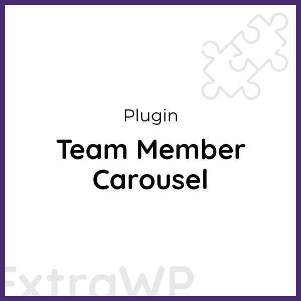 Team Member Carousel