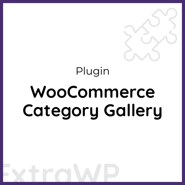 WooCommerce Category Gallery