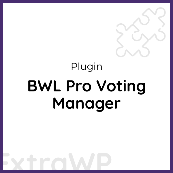 BWL Pro Voting Manager