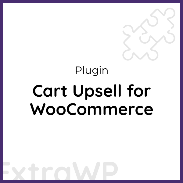 Cart Upsell for WooCommerce