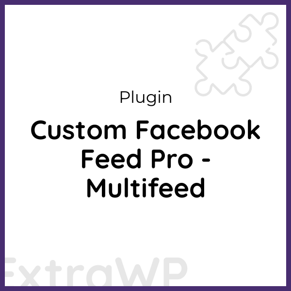 Custom Facebook Feed Pro - Multifeed