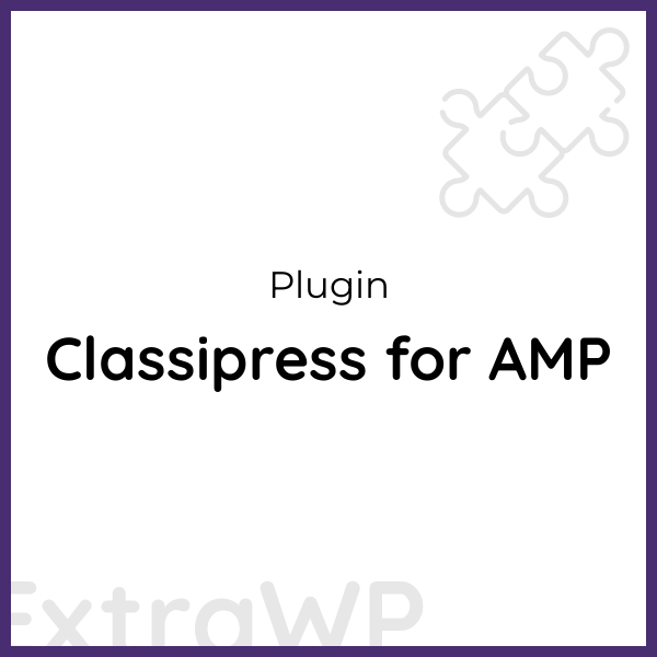 Classipress for AMP