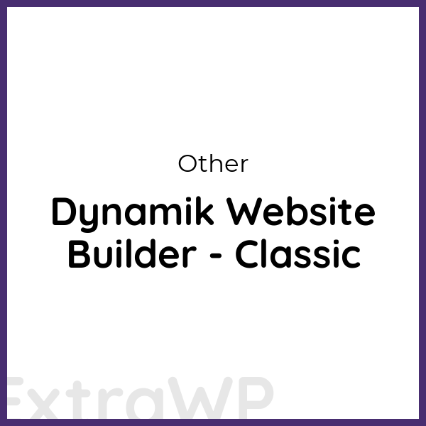 Dynamik Website Builder - Classic