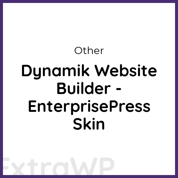 Dynamik Website Builder - EnterprisePress Skin