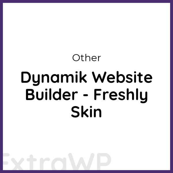 Dynamik Website Builder - Freshly Skin