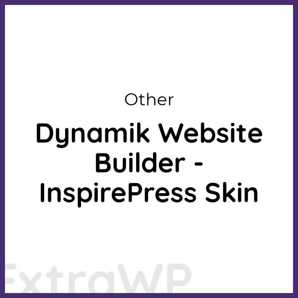 Dynamik Website Builder - InspirePress Skin