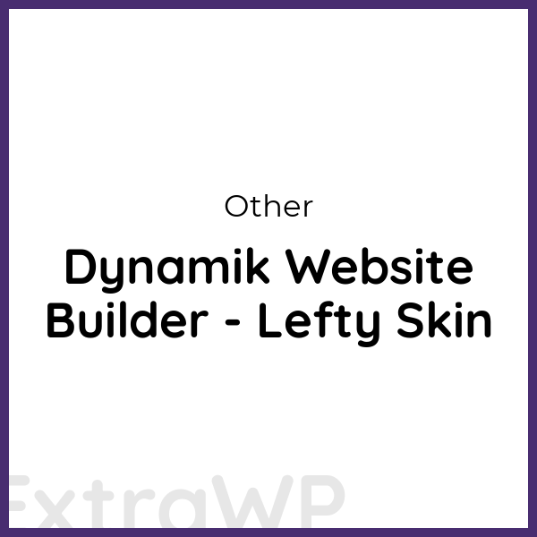 Dynamik Website Builder - Lefty Skin