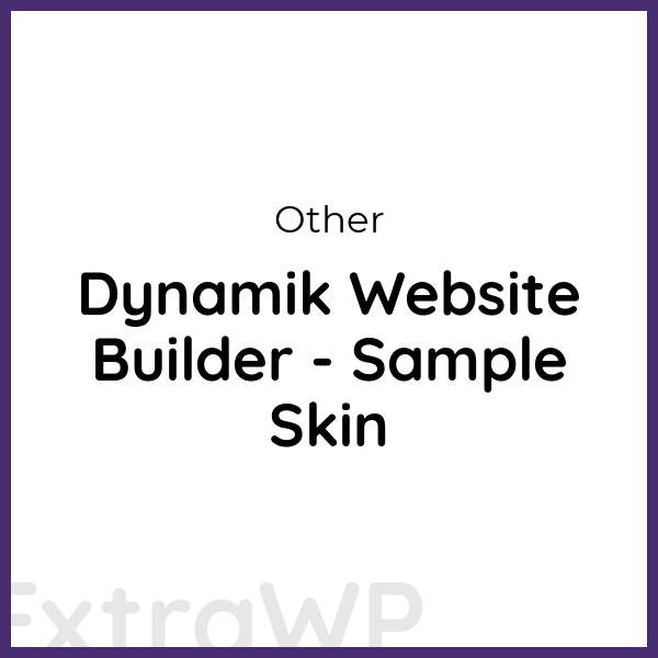 Dynamik Website Builder - Sample Skin