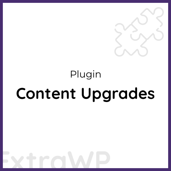 Content Upgrades