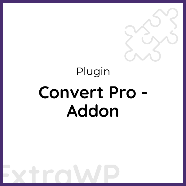 Convert Pro - Addon