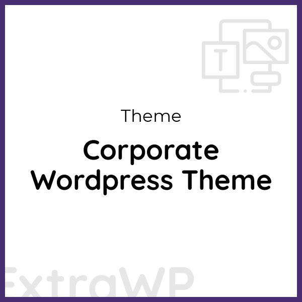 Corporate Wordpress Theme