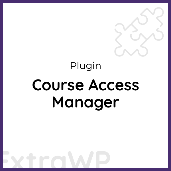 Course Access Manager