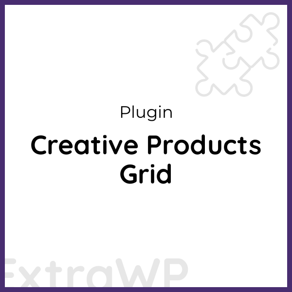 Creative Products Grid