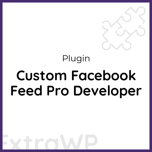 Custom Facebook Feed Pro Developer