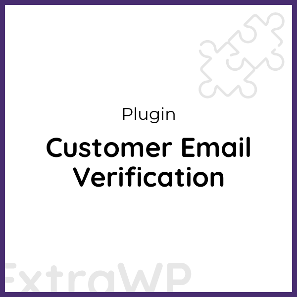 Customer Email Verification