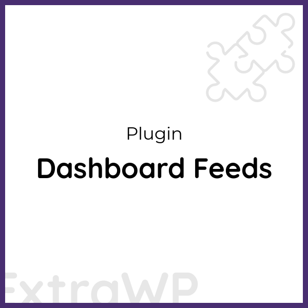 Dashboard Feeds