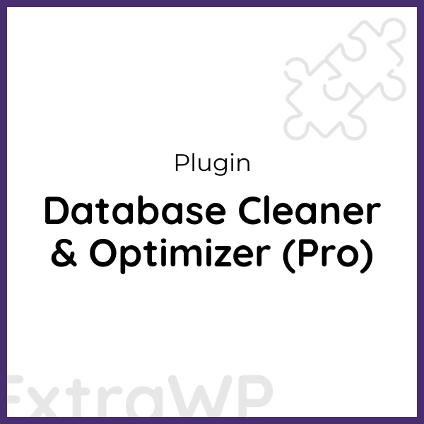 Database Cleaner & Optimizer (Pro)