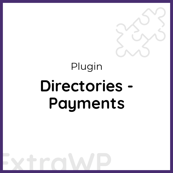 Directories - Payments