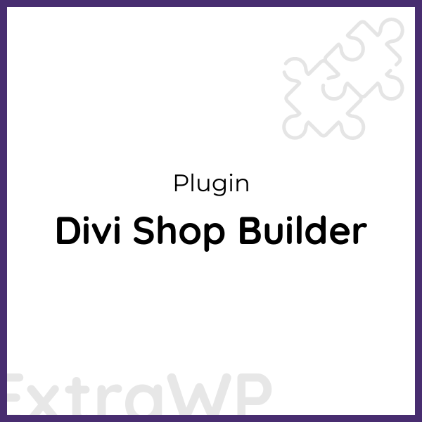 Divi Shop Builder