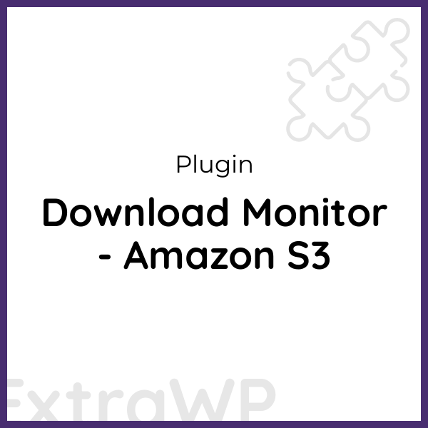 Download Monitor - Amazon S3