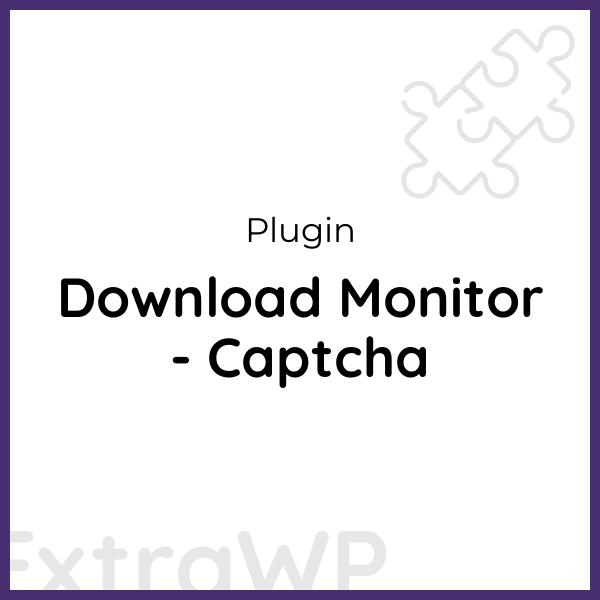 Download Monitor - Captcha