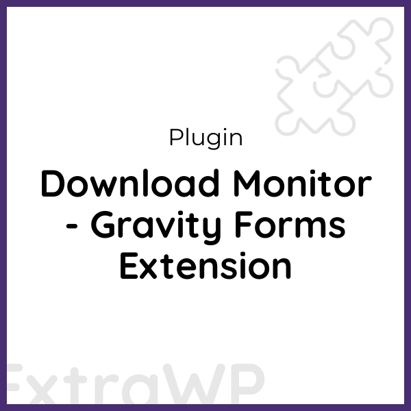 Download Monitor - Gravity Forms Extension