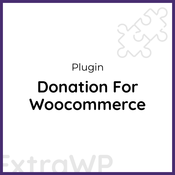 Donation For Woocommerce