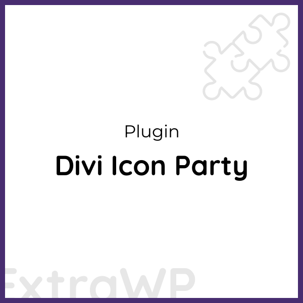 Divi Icon Party