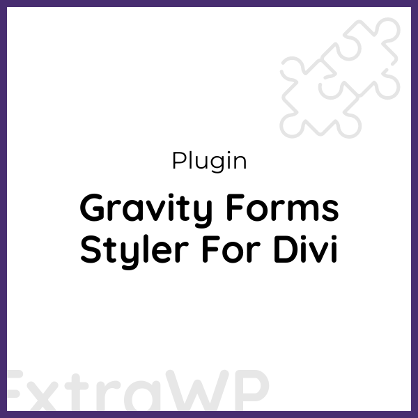 Gravity Forms Styler For Divi