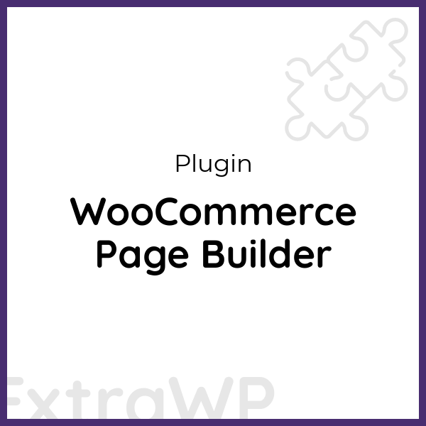 WooCommerce Page Builder