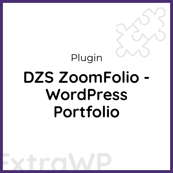 DZS ZoomFolio - WordPress Portfolio