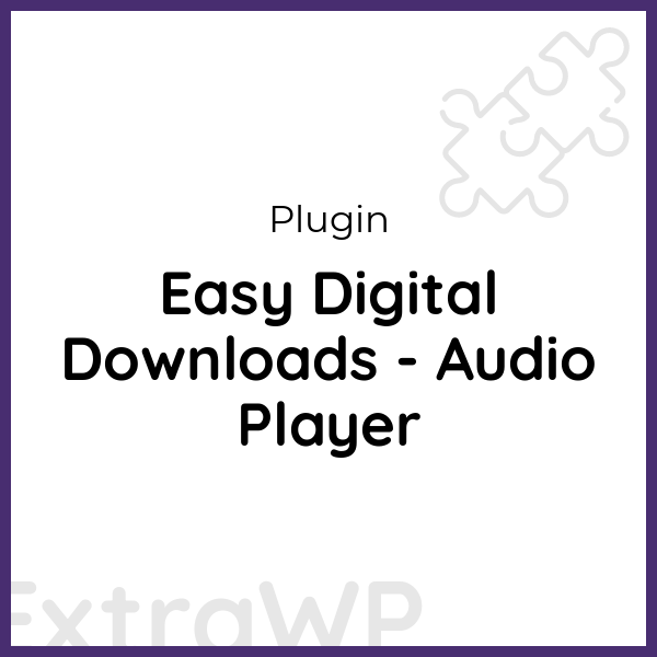 Easy Digital Downloads - Audio Player