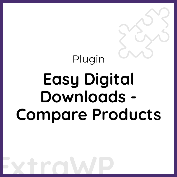 Easy Digital Downloads - Compare Products