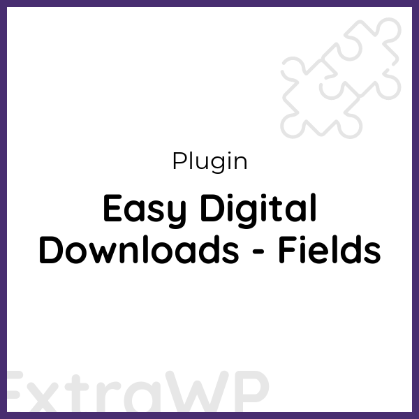 Easy Digital Downloads - Fields