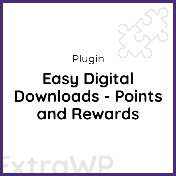 Easy Digital Downloads - Points and Rewards