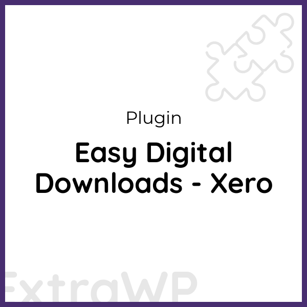 Easy Digital Downloads - Xero