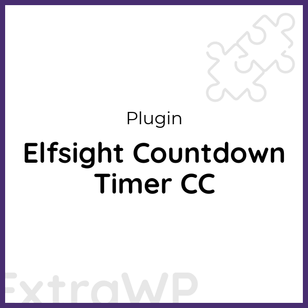 Elfsight Countdown Timer CC