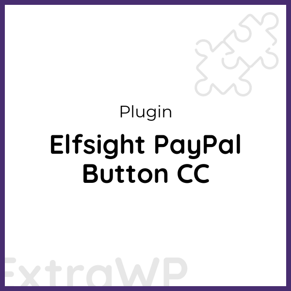 Elfsight PayPal Button CC