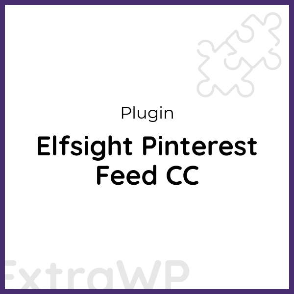 Elfsight Pinterest Feed CC