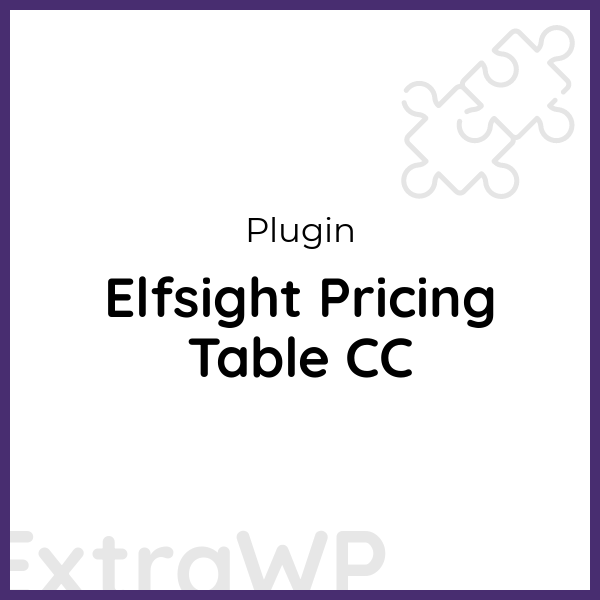 Elfsight Pricing Table CC